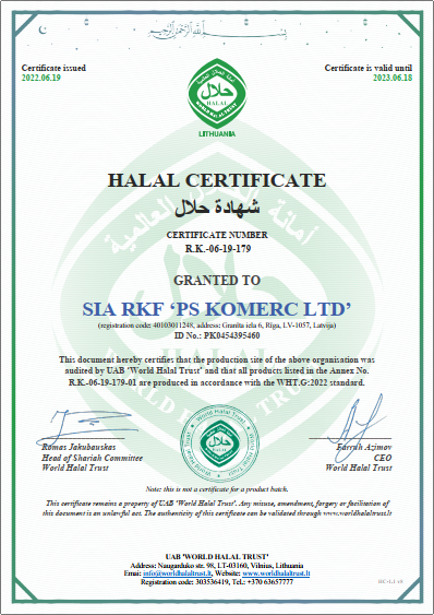 HALAL sertifikāts